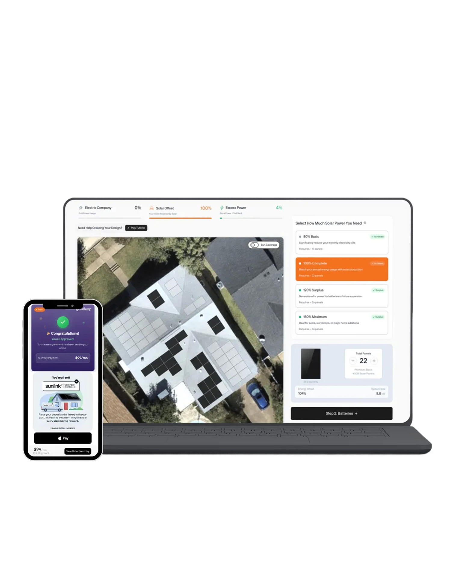 SunLink solar design and quote platform