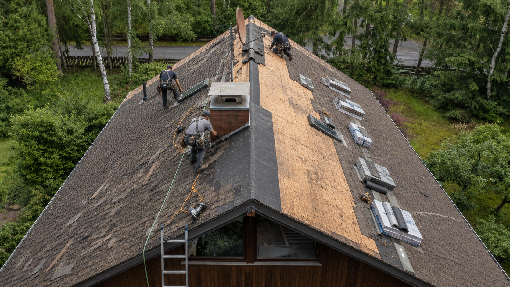 We coordinate the re-roof